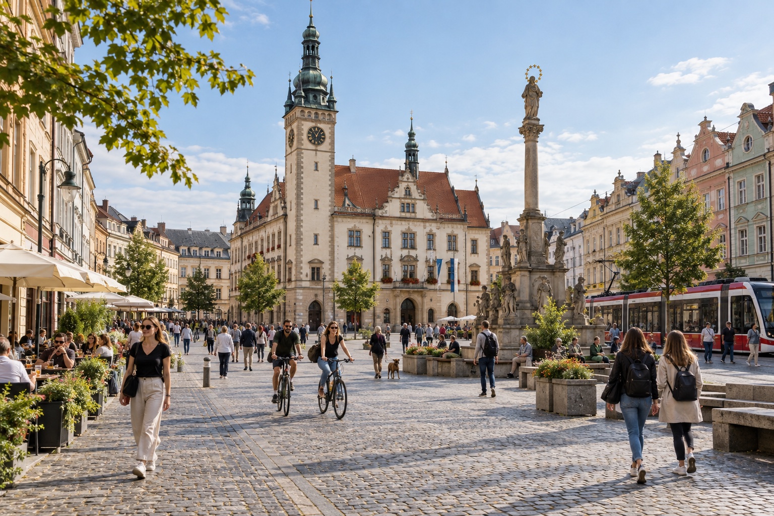 Živý veřejný prostor v centru českého města